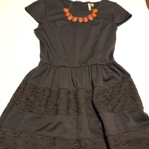 Smoky grey flattering fit babydoll dress